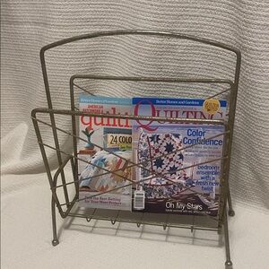 Elegant Metal Magazine Rack